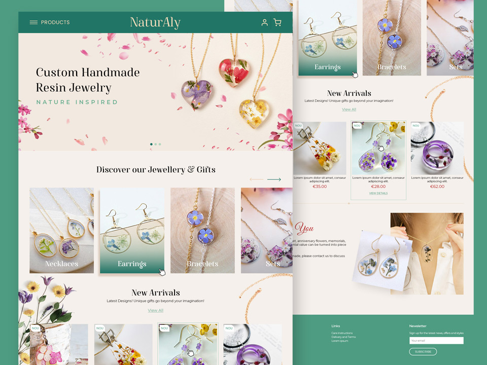 Website Store Design Naturaly