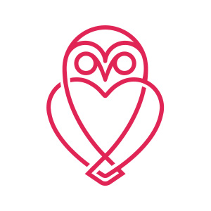 Logo design for sell Love Owl